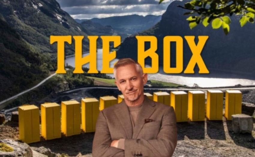 Gary Lineker presents the box